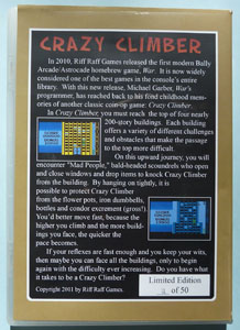 Crazy Climber (Back of Box)(Photo)